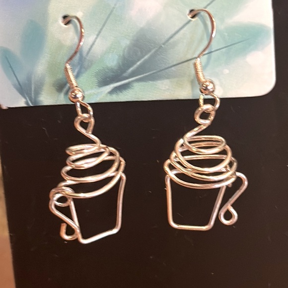 Silver Wire Handmade Coffee Cup Whip Cream - Picture 4 of 7
